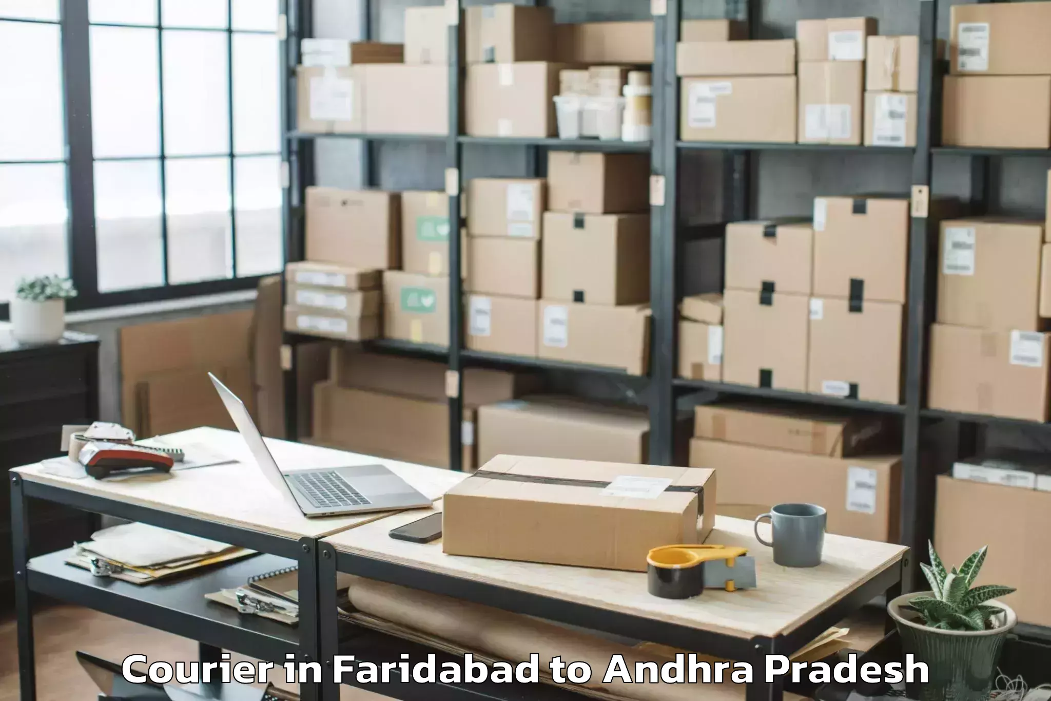 Quality Faridabad to Chejerla Courier